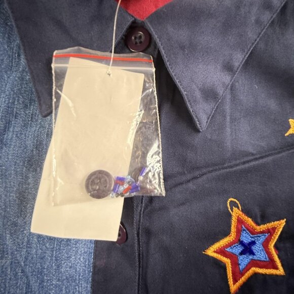 Vintage Fashion Bug Shirt Womens 22/24W Patchwork Embroidered Christmas Winter - Picture 9 of 14